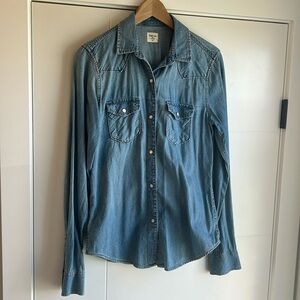 Gap Small Tall Denim Shirt